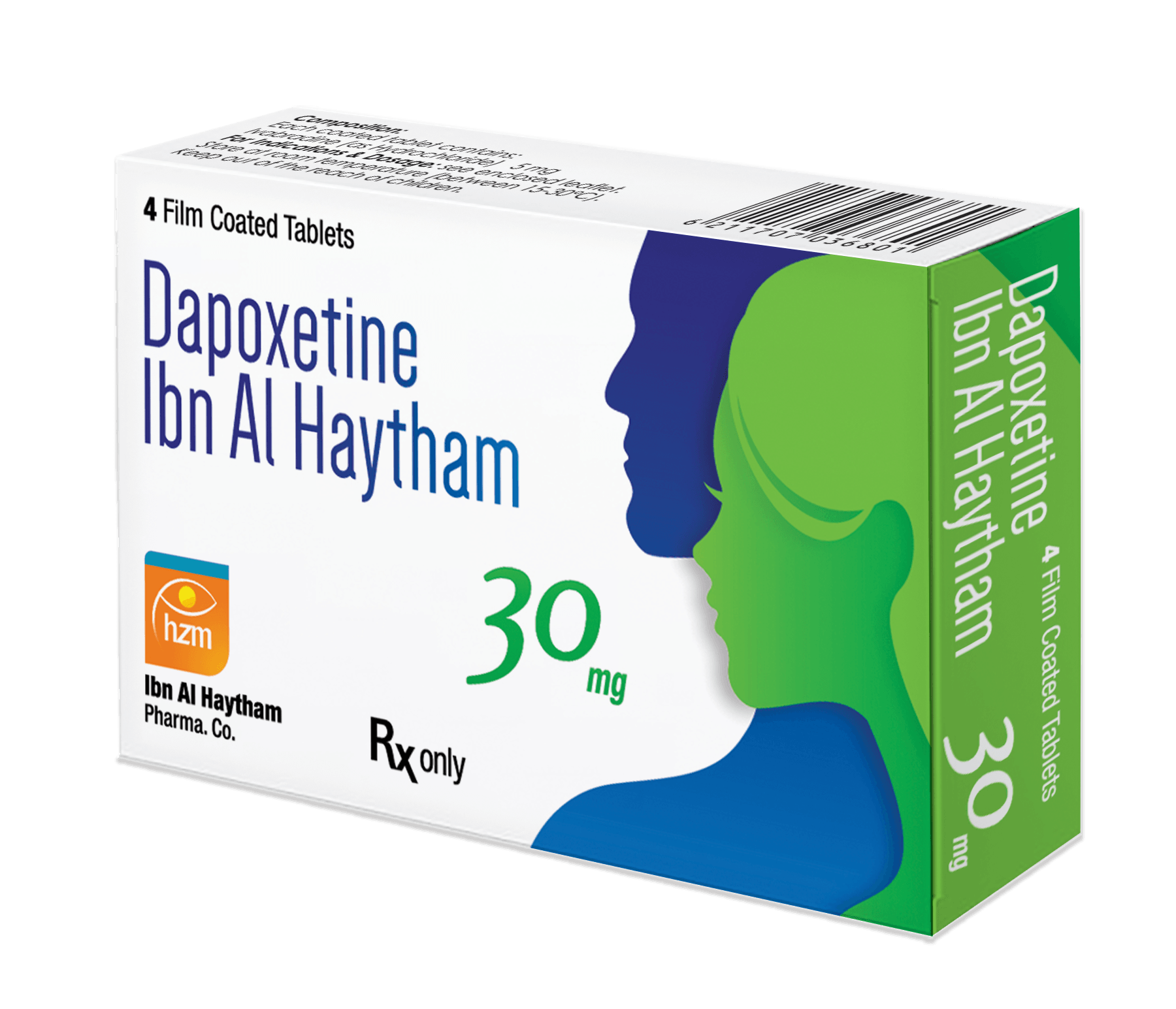 Dapoxetine IbnAl Haytham 30mg