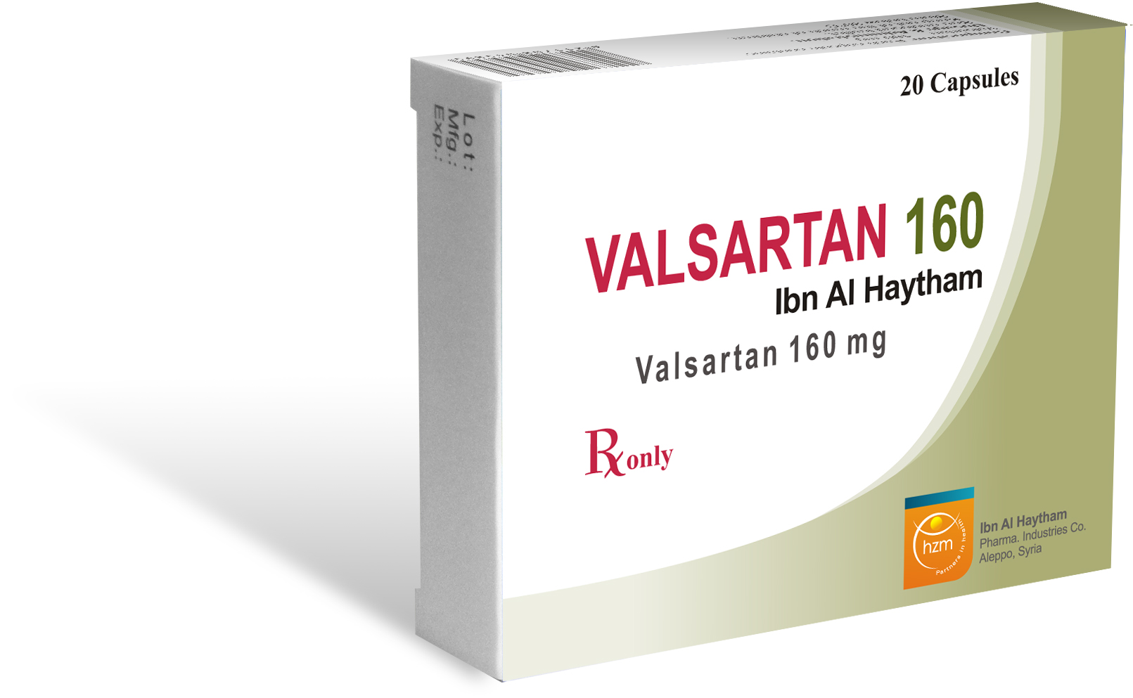 Valsartan 160 Ibn Al Haytham Capsules Valsartan 160 Ibn Al Haytham Capsules