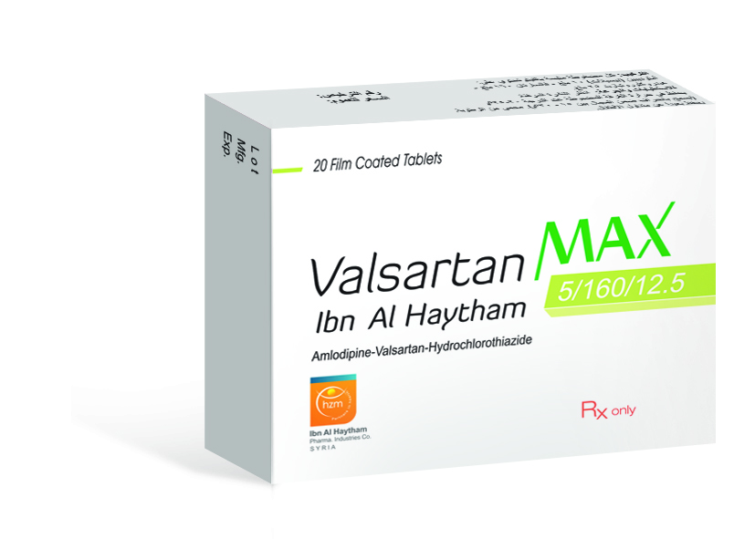 Valsartan Max Ibn Al Haytham 5/160/12.5 