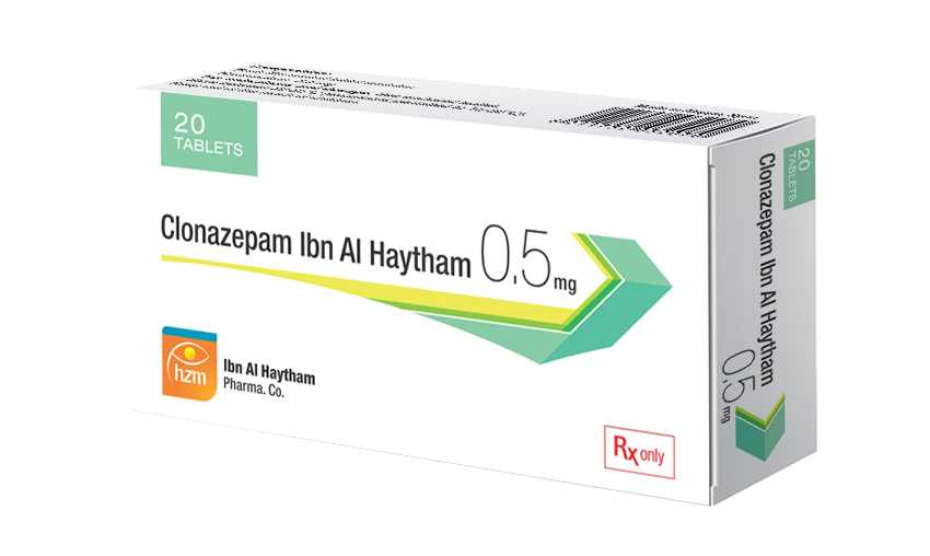 كلونازيبام ابن الهيثم 0.5 ملغ